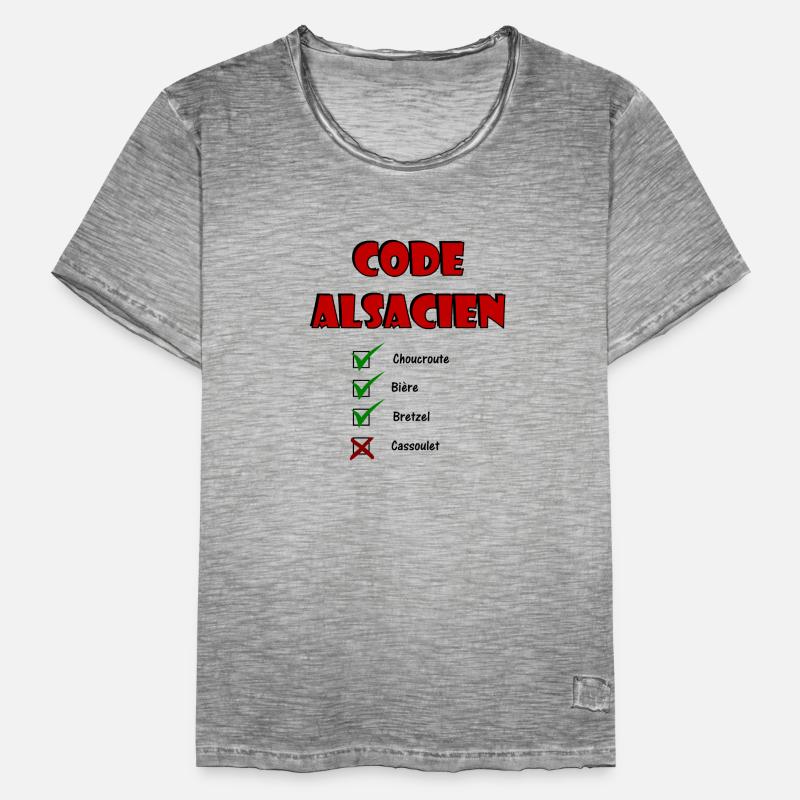 Code Alsacien T-shirt vintage Homme