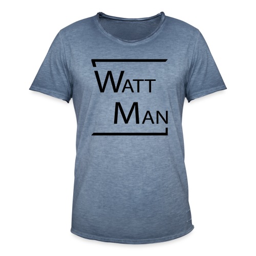 Watt Man - Mannen Vintage T-shirt