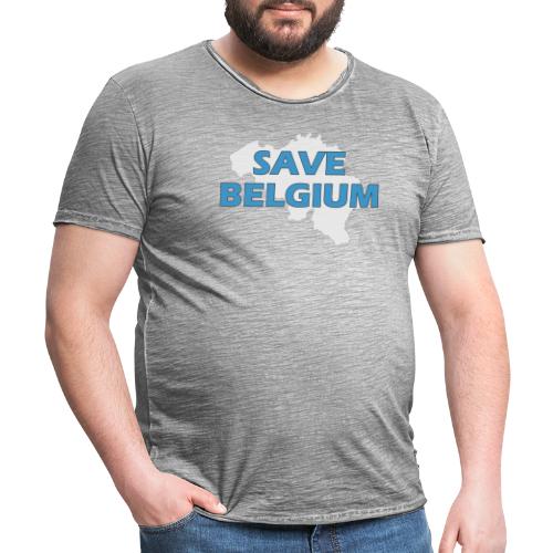 Save Belgium logo - Mannen Vintage T-shirt