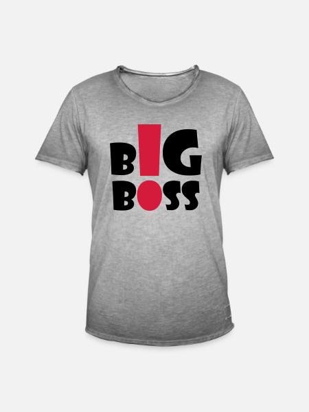 big_boss_2c - Men's Vintage T-Shirt - vintage grey