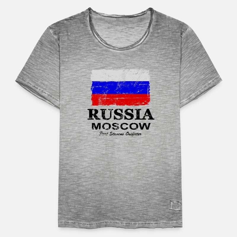 Drapeau Russie - Drapeau Russie T-shirt vintage Homme