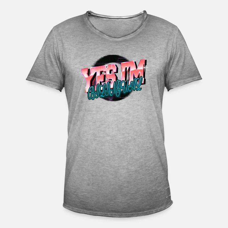 cool analyst awesome computer science - Männer Vintage T-Shirt - Vintage Grau