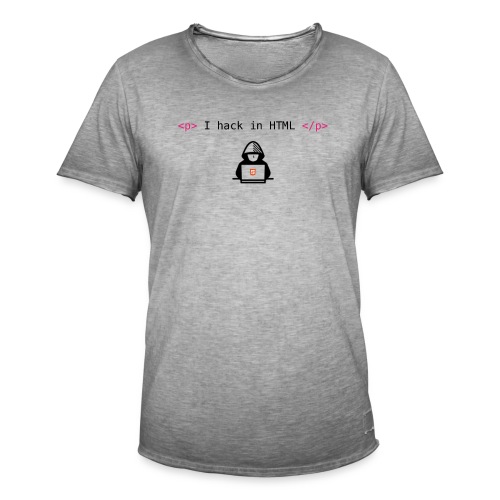 In hack HTML - Men's Vintage T-Shirt