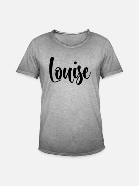 Name - Louise - Männer Vintage T-Shirt - Vintage Grau