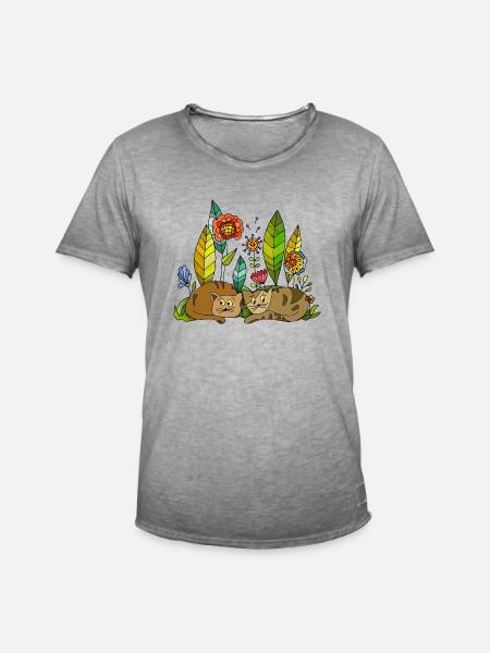 Cats - Men's Vintage T-Shirt - vintage grey