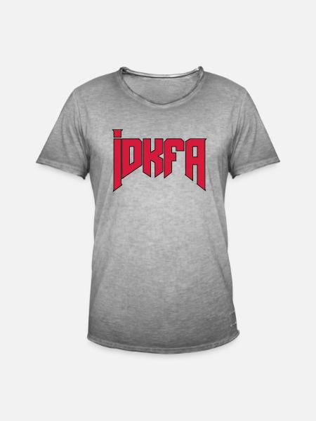 Doom Cheat-Code "idkfa" - Männer Vintage T-Shirt - Vintage Grau