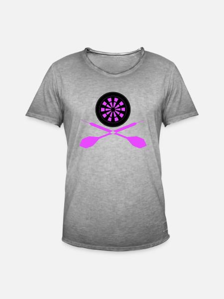 Dart Sport Logo - Men's Vintage T-Shirt - vintage grey