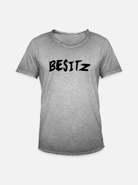 Besitz - Männer Vintage T-Shirt - Vintage Grau