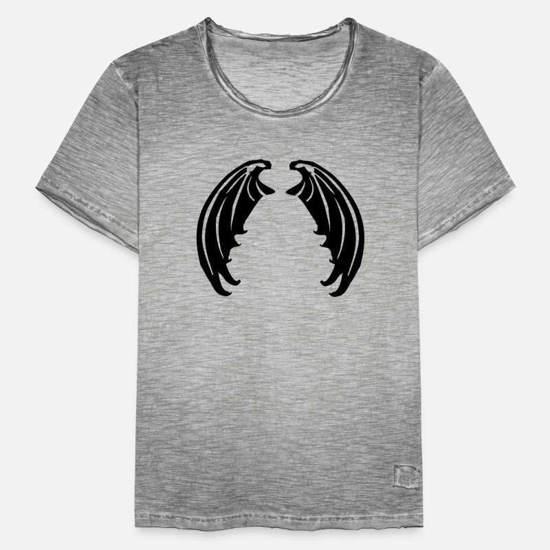 Flügel von Vampiren oder Teufelchen Männer Vintage T-Shirt