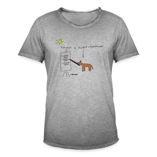 Hyänekonzept - Männer Vintage T-Shirt