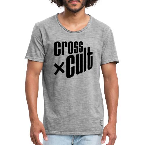 Cross Cult Logo Schwarz - Männer Vintage T-Shirt