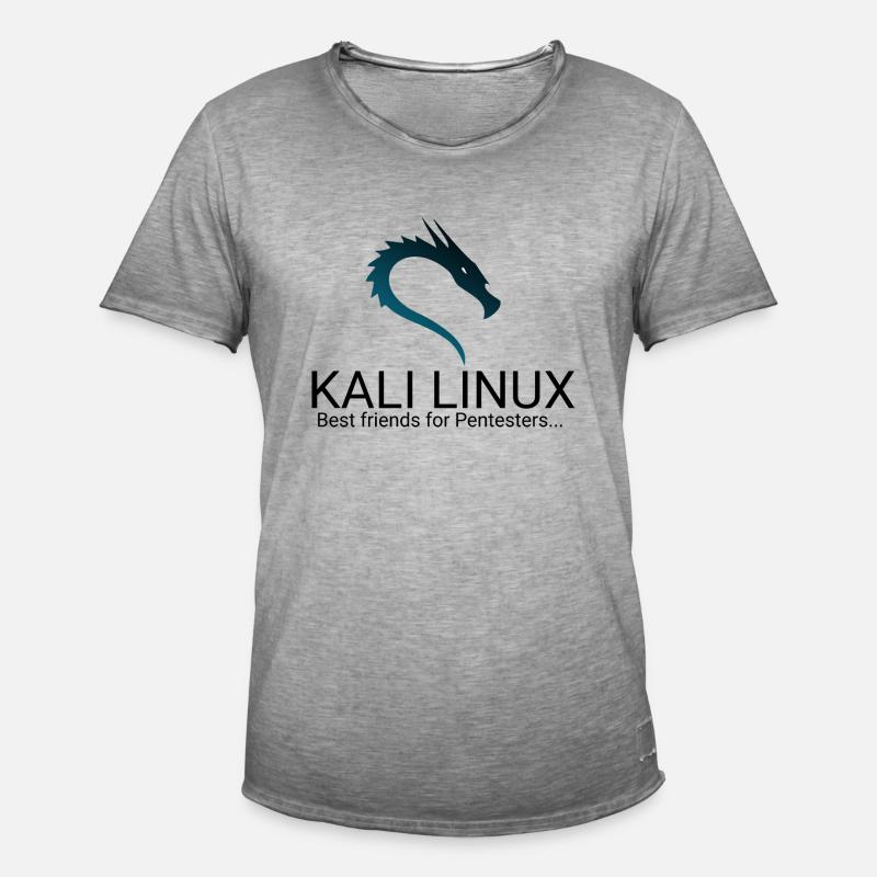 Kali Linux - Männer Vintage T-Shirt - Vintage Grau