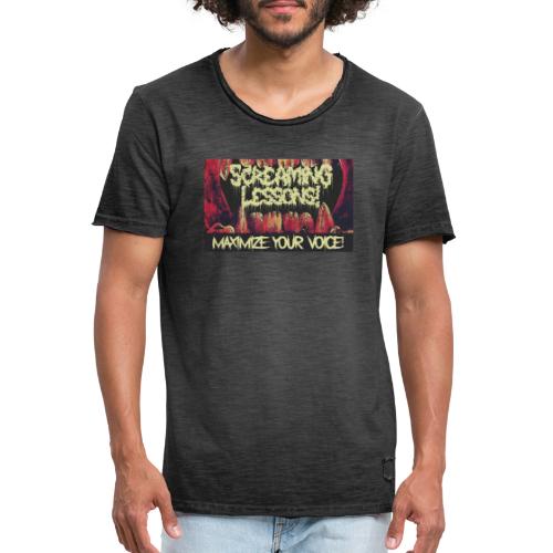 Screaming Lessons Death Metal - Männer Vintage T-Shirt