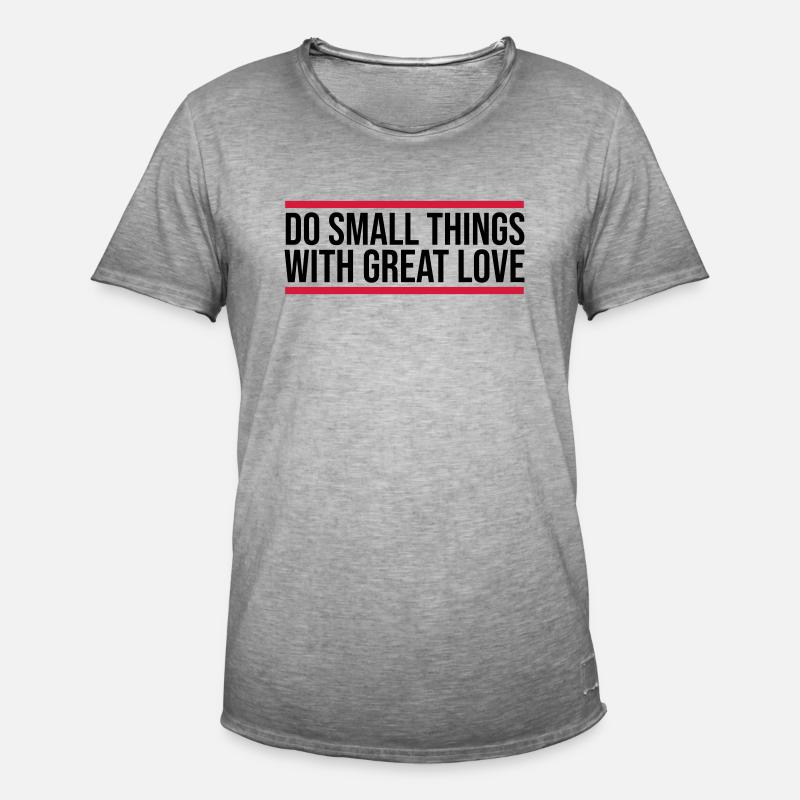 Quote do small things - Men's Vintage T-Shirt - vintage grey