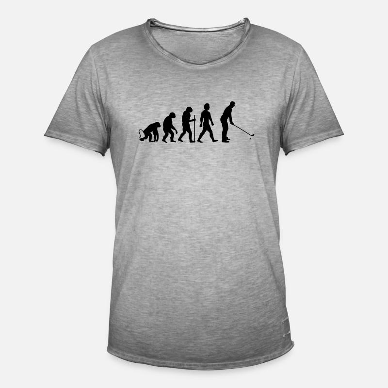 Evolution Golf - Men's Vintage T-Shirt - vintage grey
