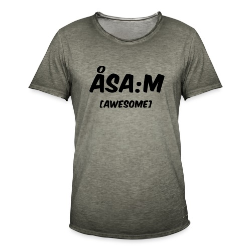 Åsa:m [awesome] - Vintage-T-shirt herr