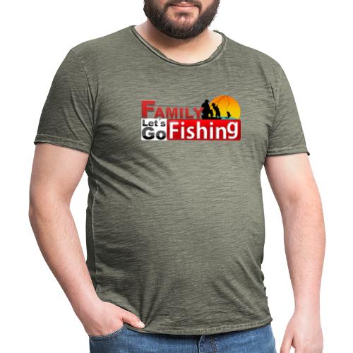FAMILY LET´S GO FISHING FONDO - Camiseta vintage hombre