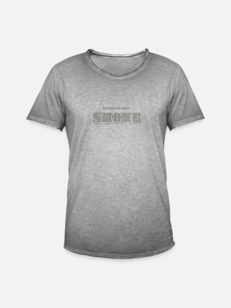 Bei Gras vertrauen wir Gras - Männer Vintage T-Shirt - Vintage Grau