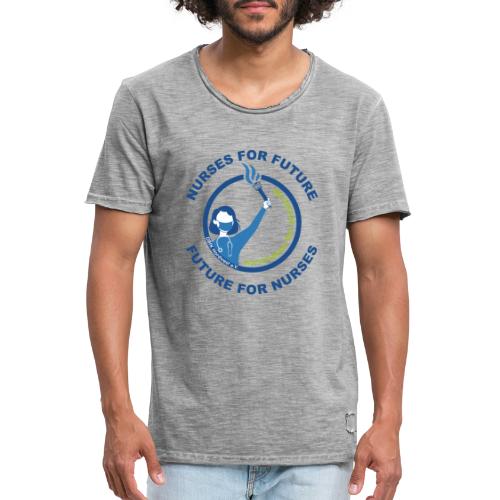 NURSES FOR FUTURE : FUTURE FOR NURSES (blau&grün) - Männer Vintage T-Shirt