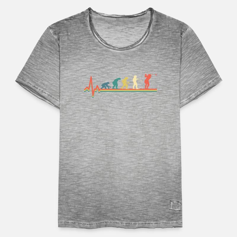 Golf Golfer Evolution Rétro T-shirt vintage Homme
