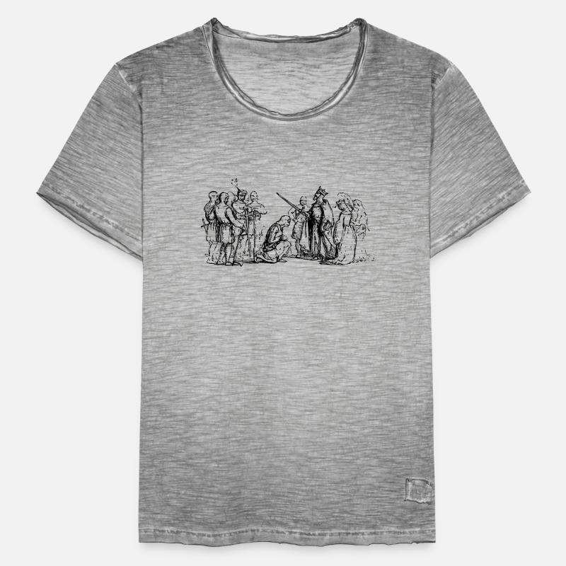 épée épée de chevalier chevalier armor71 T-shirt vintage Homme