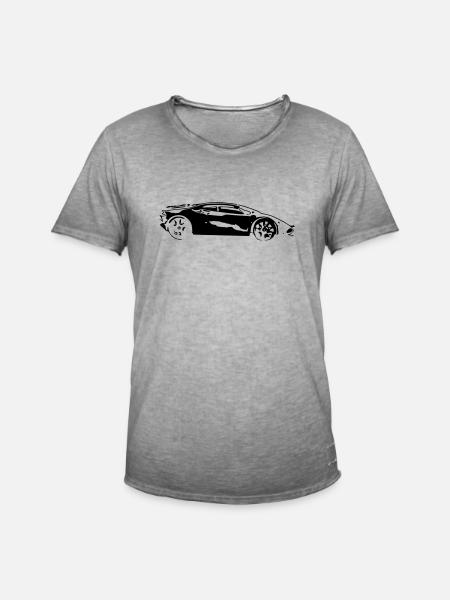 Sportwagen - Männer Vintage T-Shirt - Vintage Grau