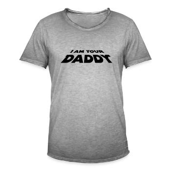 I Am Your Daddy - Männer Vintage T-Shirt - Vintage Grau - Vorne - Jose (178cm)