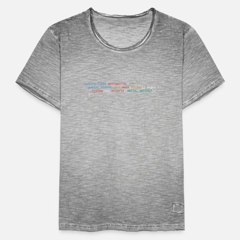 Langage de programmation Java Hello World T-shirt vintage Homme