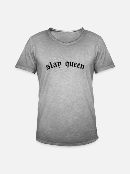 SLay queen - Men's Vintage T-Shirt - vintage grey
