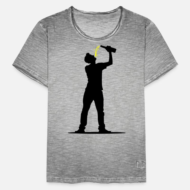Trinker Bier Männer Vintage T-Shirt