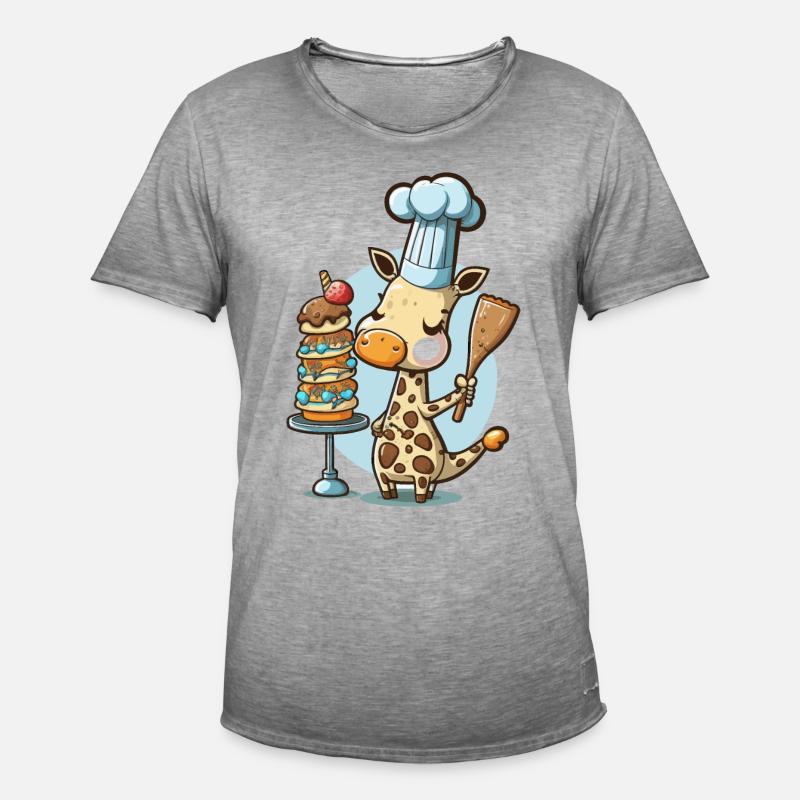 Cuisson à la commande - T-shirt vintage Homme - vintage gris