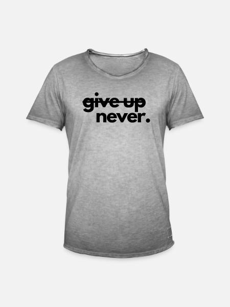 Design Entwurf, Motivation - Männer Vintage T-Shirt - Vintage Grau