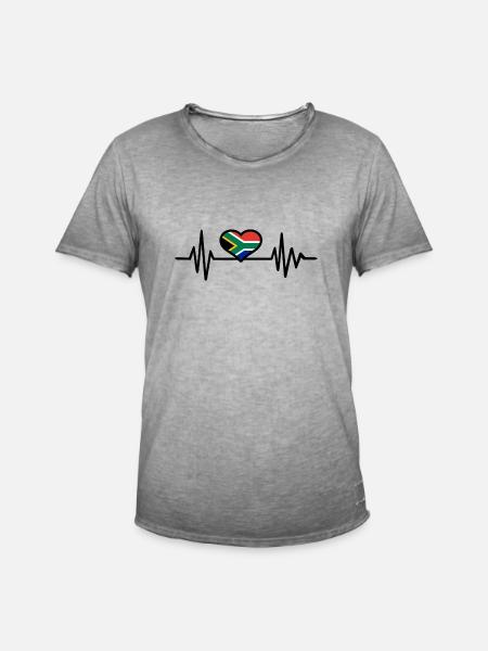 South Africa - Men's Vintage T-Shirt - vintage grey