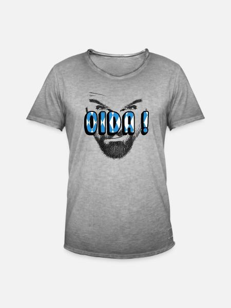 Oida bayrisch dialekt - Männer Vintage T-Shirt - Vintage Grau