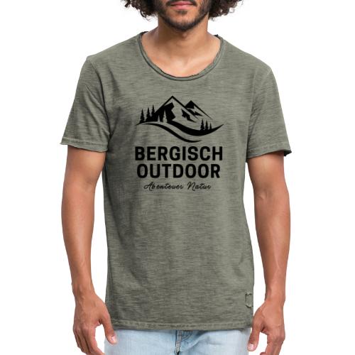 Bergisch Outdoor Logo black - Männer Vintage T-Shirt