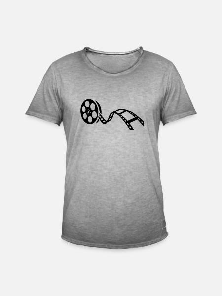 Film reel - Men's Vintage T-Shirt - vintage grey
