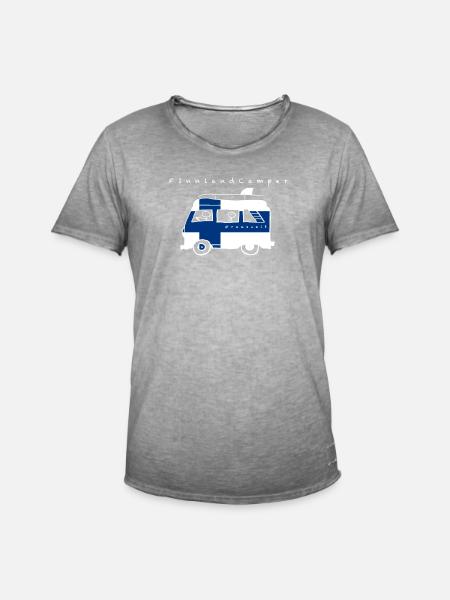 Finlande Camper - T-shirt vintage Homme - vintage gris