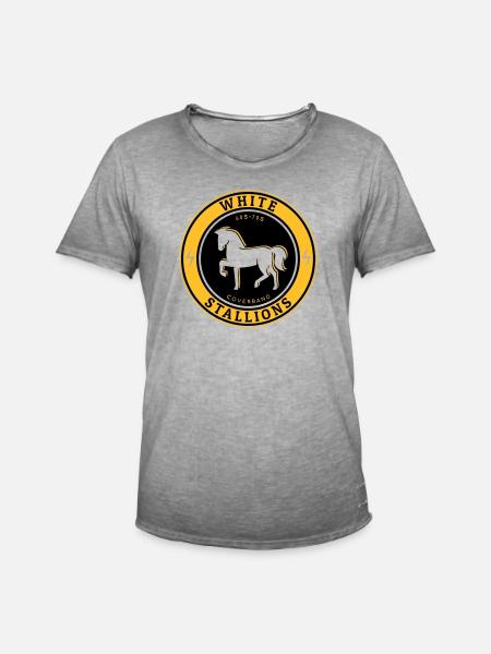 Étalons blancs - T-shirt vintage Homme - vintage gris