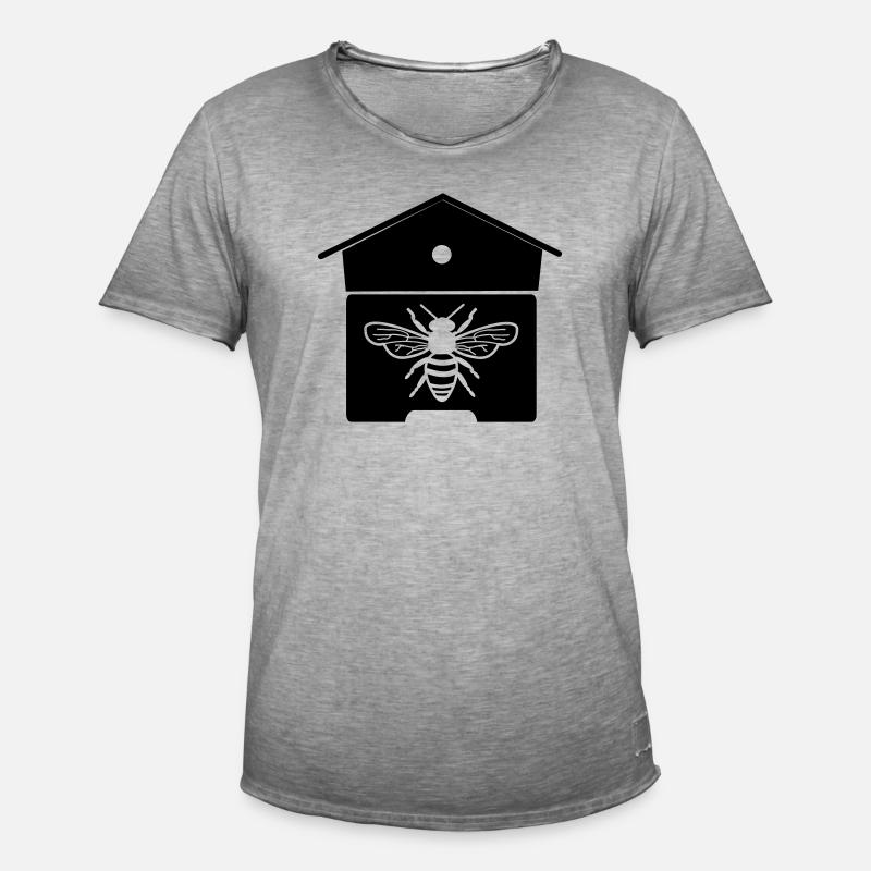 Bienenhaus oder Bienennest - Männer Vintage T-Shirt - Vintage Grau
