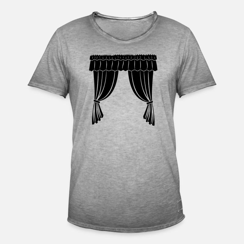 Vorhänge Theater oder Geschäft - Männer Vintage T-Shirt - Vintage Grau