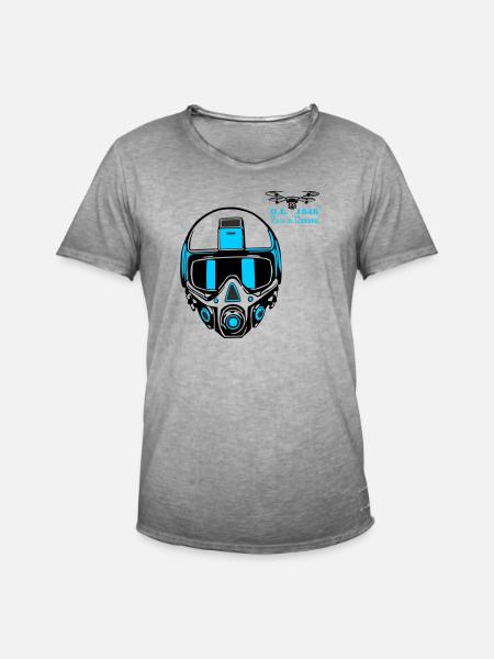 Drohnenpilot 2 - Männer Vintage T-Shirt - Vintage Grau