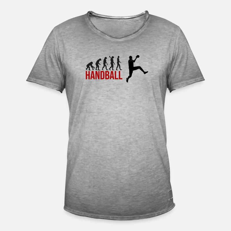 Evolution Handball - Männer Vintage T-Shirt - Vintage Grau