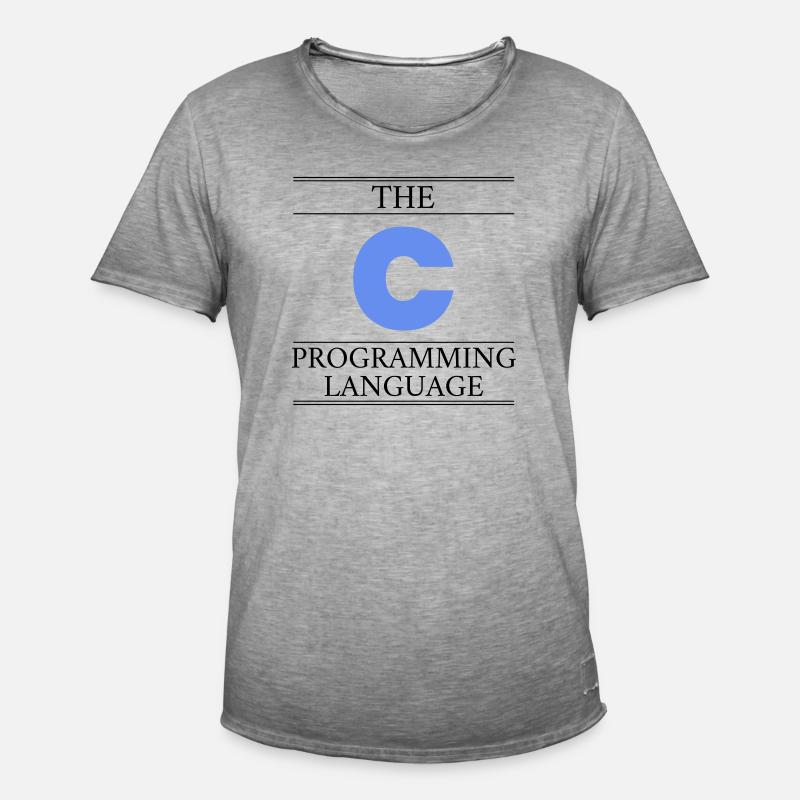 The C Programming Language - Männer Vintage T-Shirt - Vintage Grau