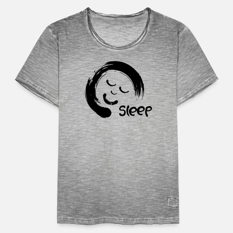 Sleeping face etc circle with sleeping face Men's Vintage T-Shirt