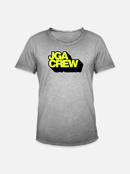 Bachelor Party Crew 3D - Men's Vintage T-Shirt - vintage grey
