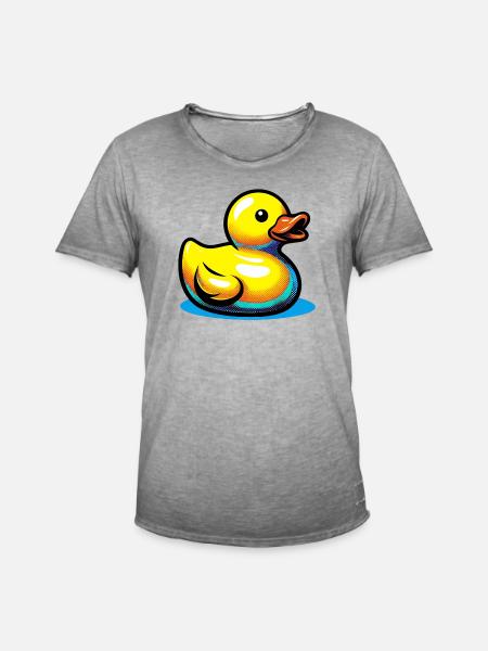Duckling Duck Duck Duck - Men's Vintage T-Shirt - vintage grey