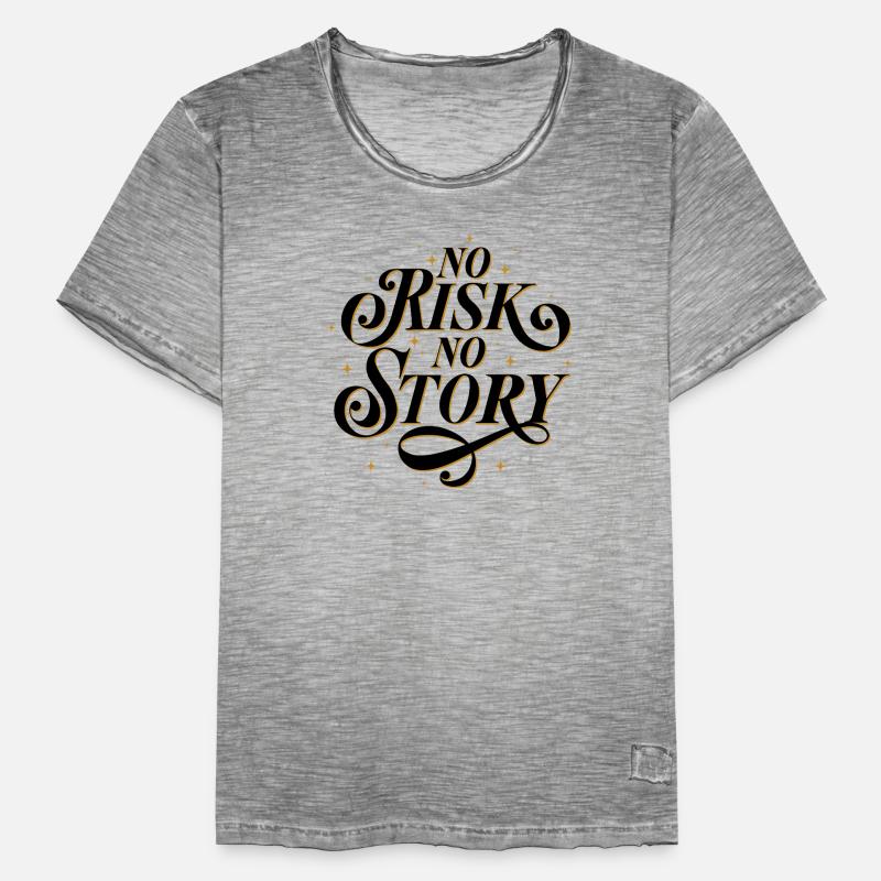 Aucun risque. Pas d’histoire. T-shirt vintage Homme