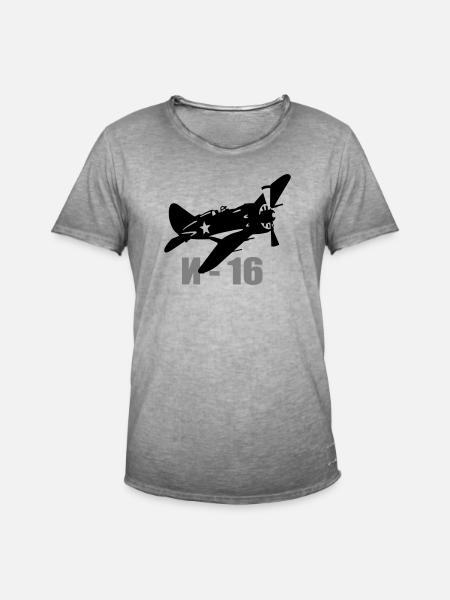 I-16 - T-shirt vintage Homme - vintage gris