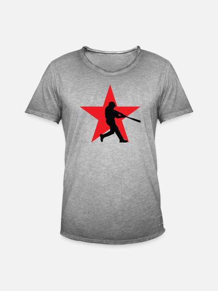 Baseball – Sport - Männer Vintage T-Shirt - Vintage Grau