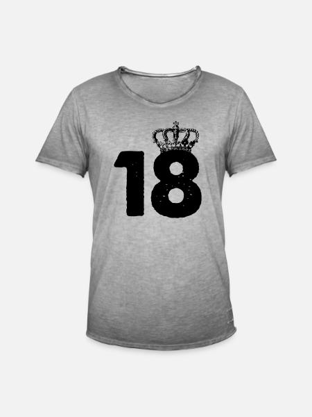 18 Crowns - Men's Vintage T-Shirt - vintage grey